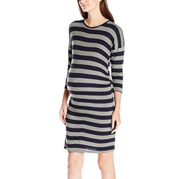 Three Seasons Maternity Dresses & Skirts - SALE Dolman Sleeve Striped Maternity Dress